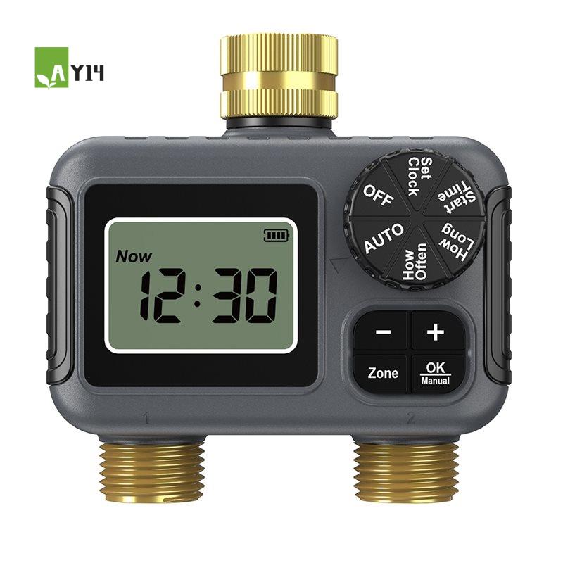 Smart Garden Irrigation System - AY14 -Dual Outlets Automatic Irrigation Timer