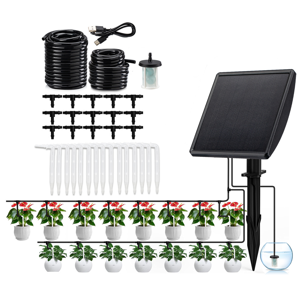 Smart Garden Irrigation System - Solar Automatic Drip Irrigation Pump Smart