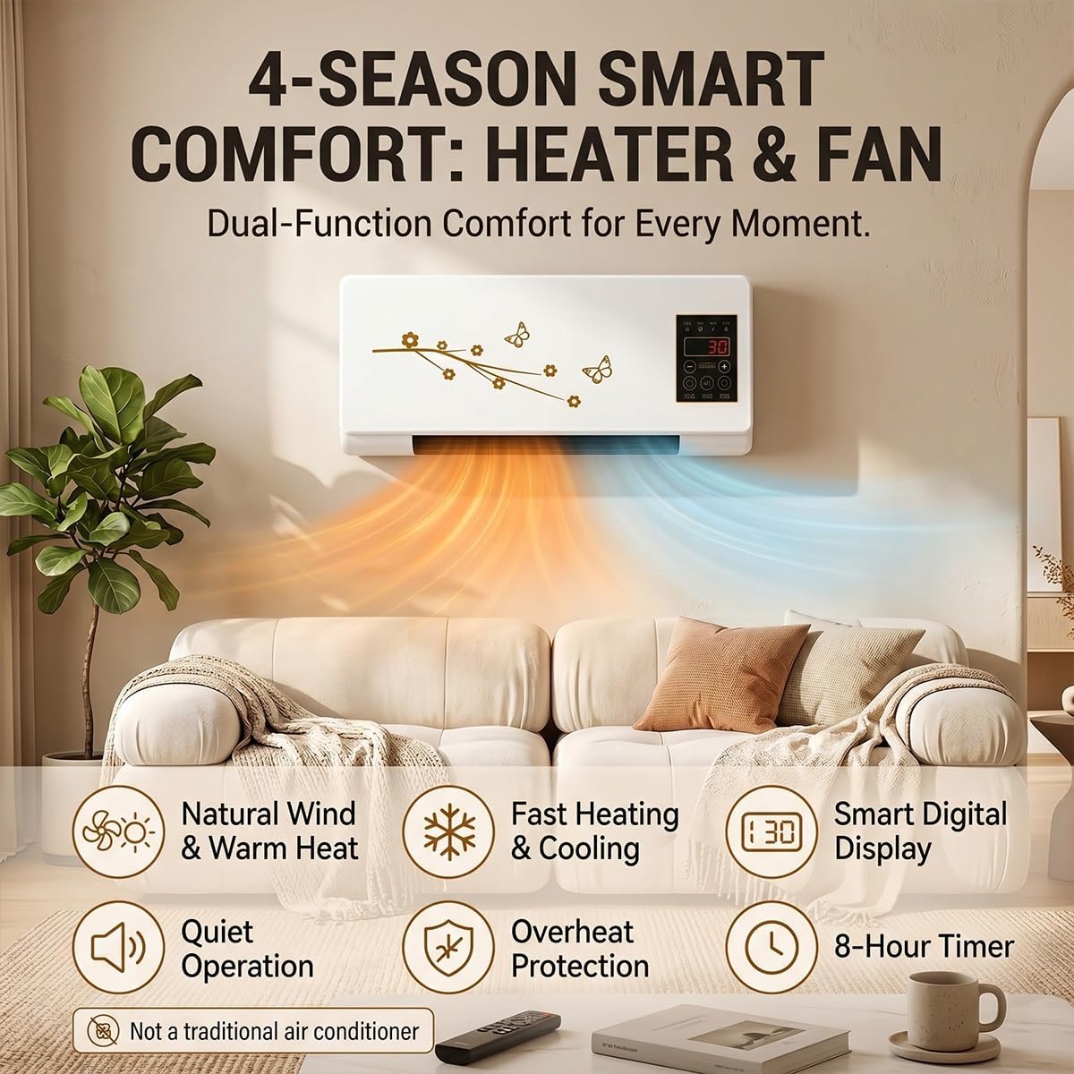 Portable Wall Mounted Air Cond - огляд і ціна Smart Garden Offices