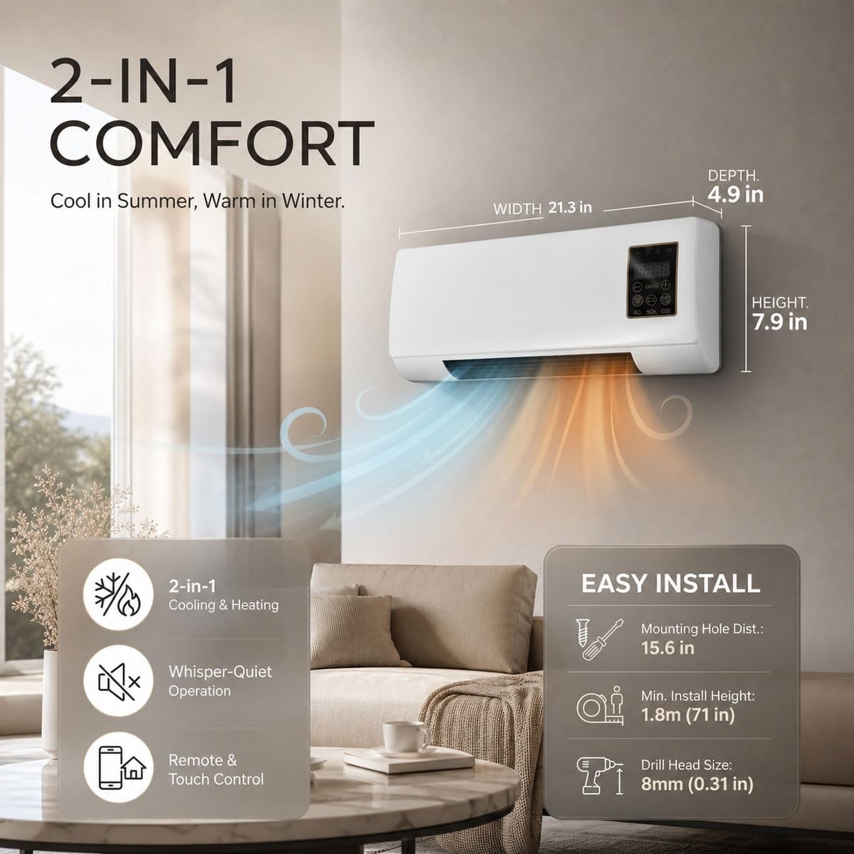 Wall Mounted Air Conditioner F - огляд і ціна Smart Garden Offices