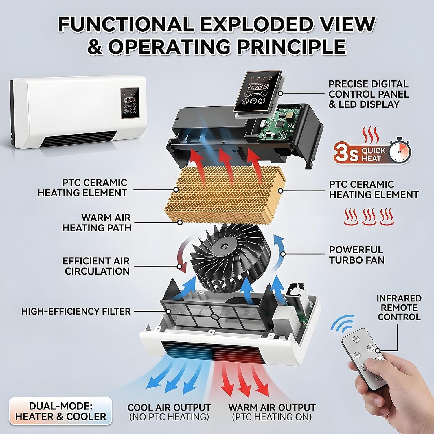 Portable Wall-Mounted Air Cond - огляд і ціна Smart Garden Offices